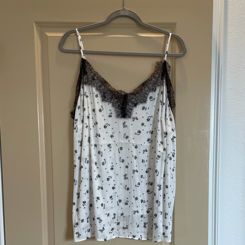 H&M plus Satin Lace Trimmed cami